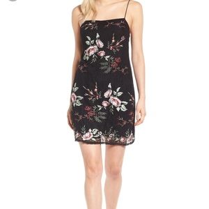 ASTR the Label black, embroidered cocktail dress